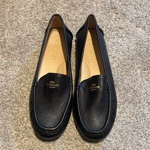 Coach Black Leather Loafers